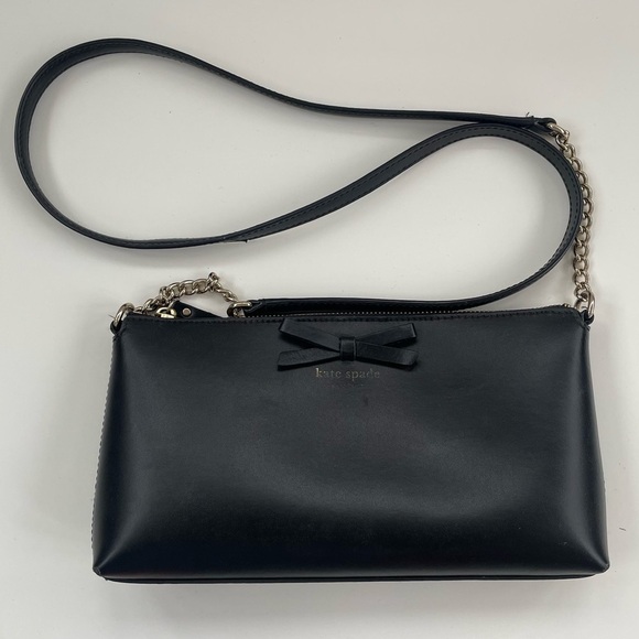 kate spade Black Sawyer Street Declan Leather Crossbody Bag - Picture 1 of 10